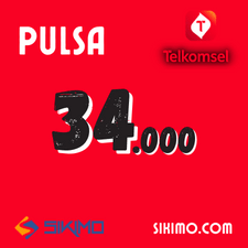 Pulsa Telkomsel - Telkomsel 34.000